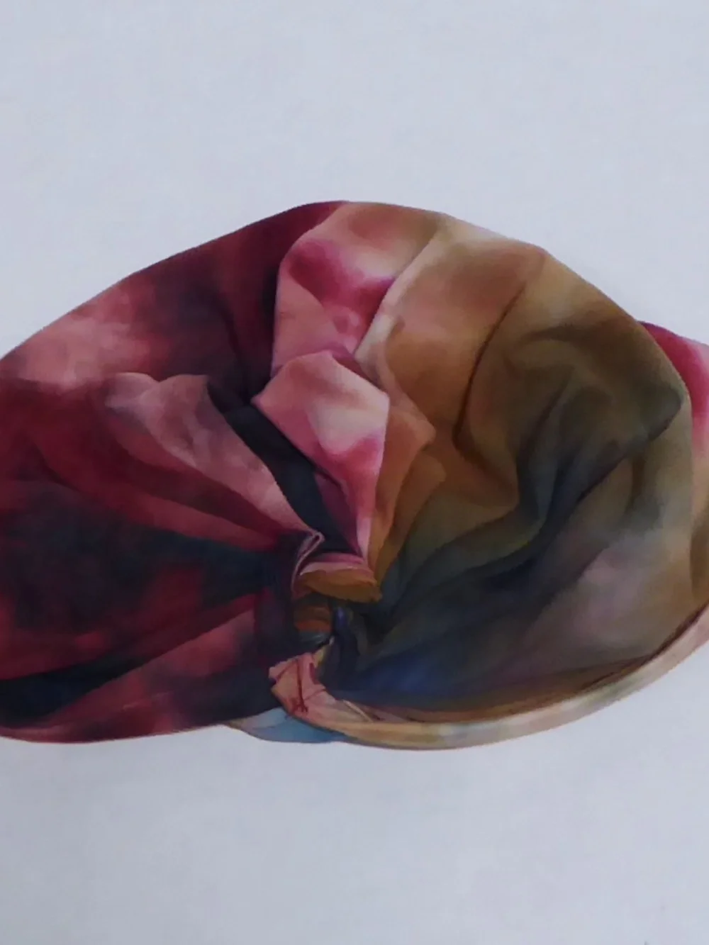 New StyleEsteem NYC Top Knot Tie Dye Modal Turban Headcover Slip On & Go Multiwa